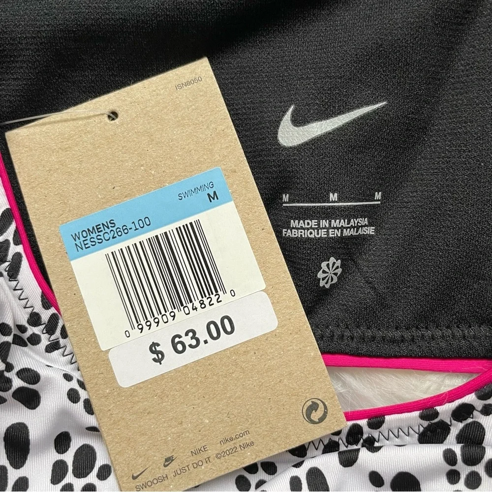 Nike Party Dots Women’s Cutout One-Piece Swimsuit M NWT